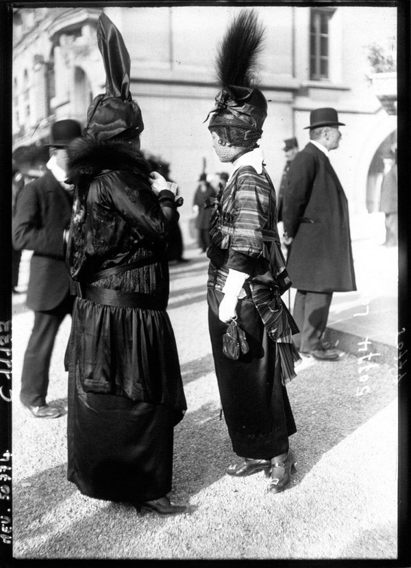 Мода парижских улиц 1910-1920 годов. мода, париж, Ипподром, история, длиннопост