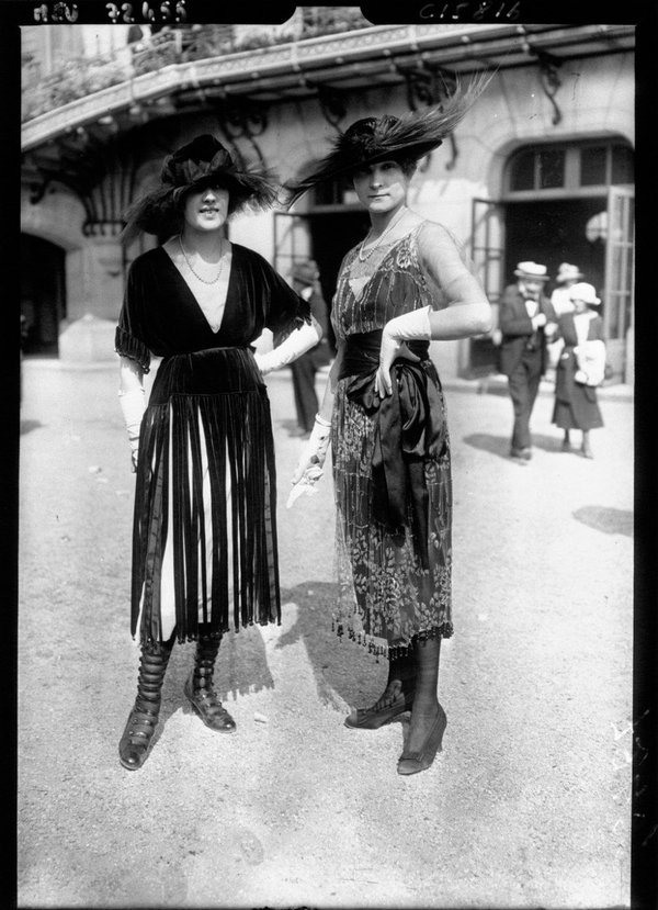 Мода парижских улиц 1910-1920 годов. мода, париж, Ипподром, история, длиннопост