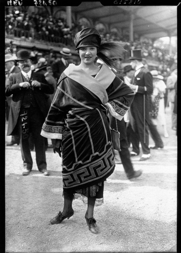 Мода парижских улиц 1910-1920 годов. мода, париж, Ипподром, история, длиннопост