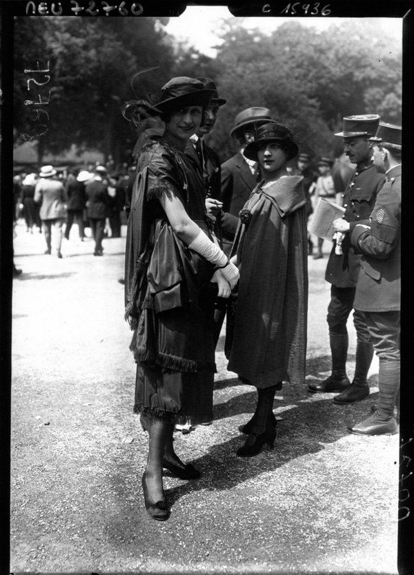 Мода парижских улиц 1910-1920 годов. мода, париж, Ипподром, история, длиннопост