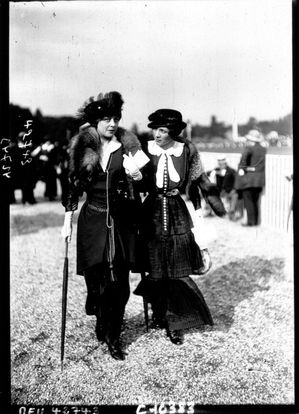 Мода парижских улиц 1910-1920 годов. мода, париж, Ипподром, история, длиннопост