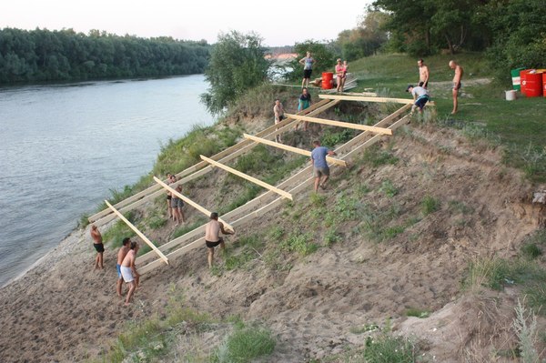 Вышивка цветочная беседка 26