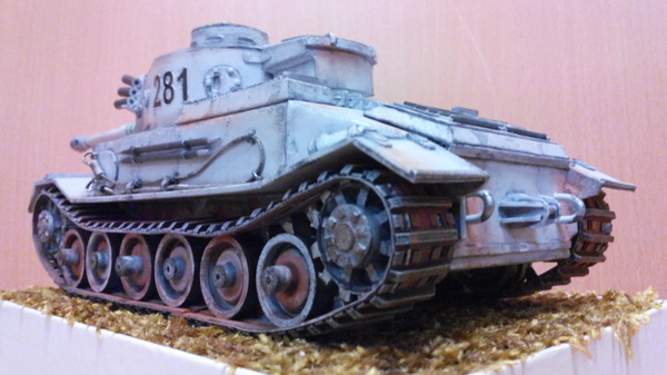 Танк из картона. PzKpfw VI Tiger (P).100% самопил. papercraft, модели танков из бумаги, модели из картона, длиннопост