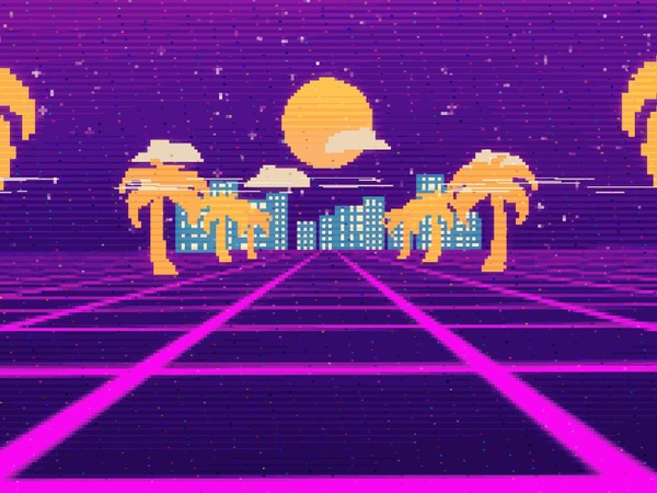 Как сделать в стиле retrowave Как сделать в стиле retrowave
