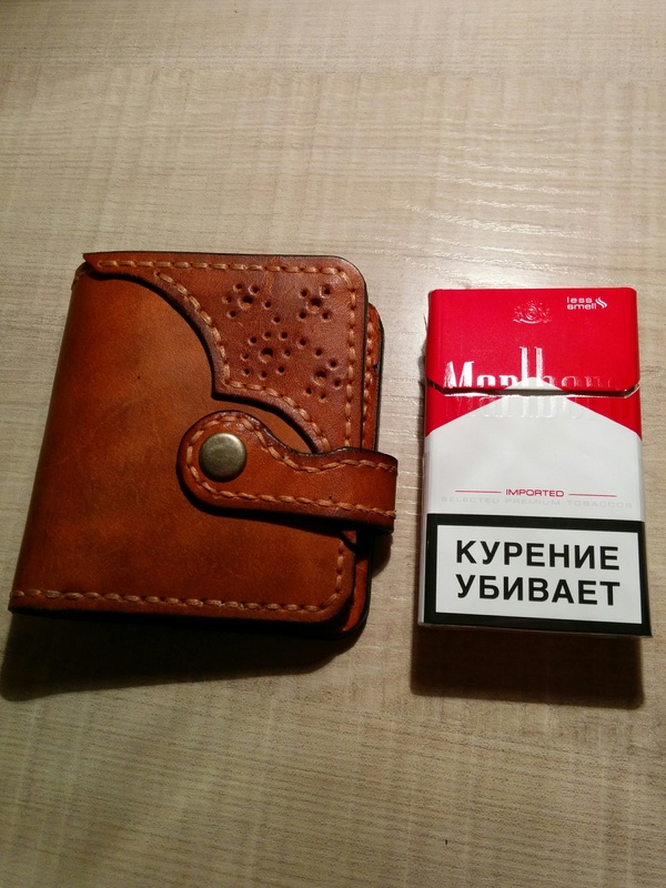 Как своими руками сделать бумажник из кожи