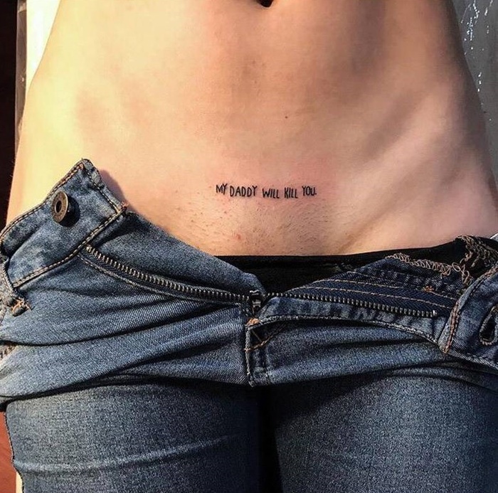 Fuck me tatoo