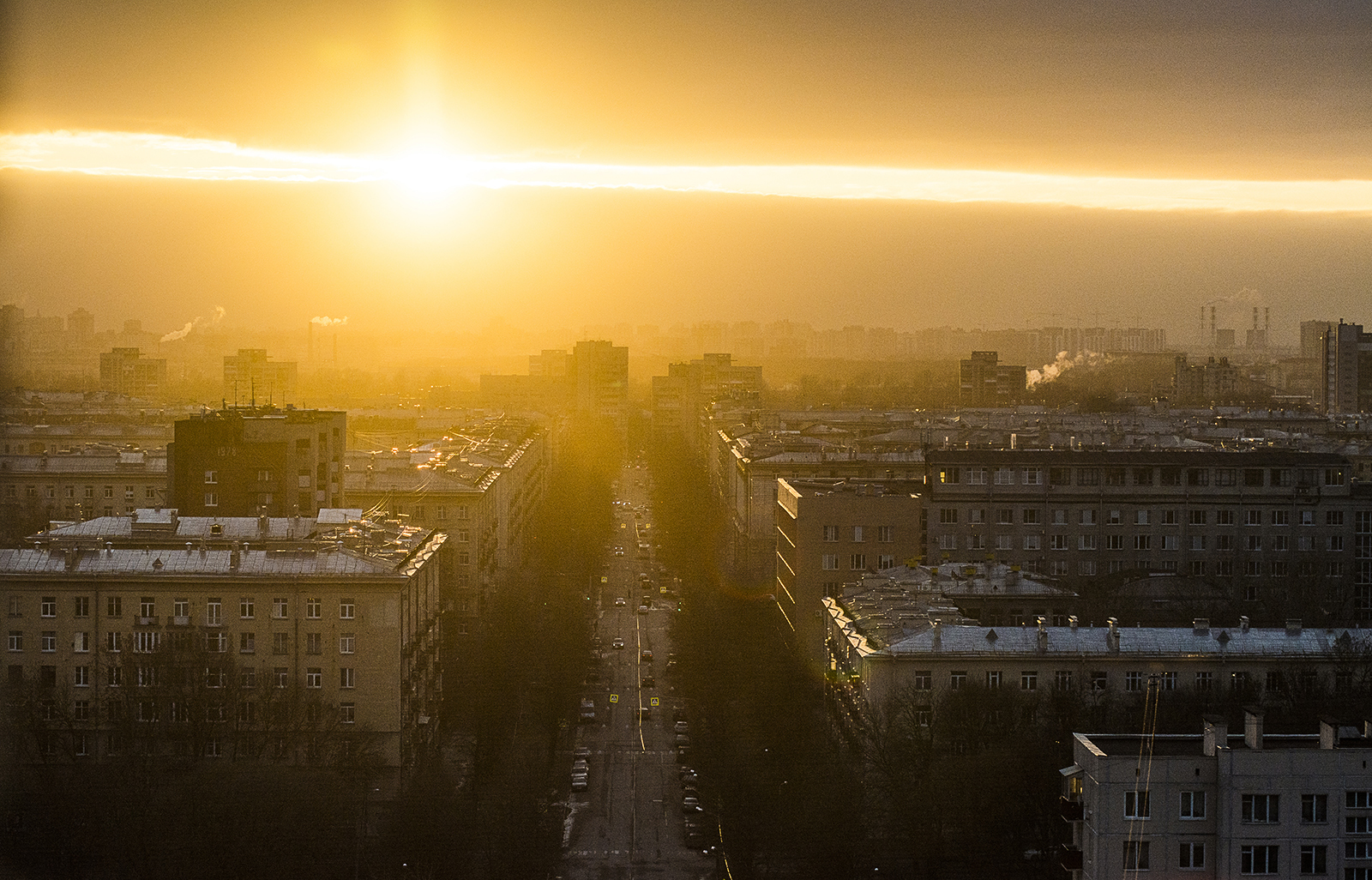 Солнечное утро в Петербурге