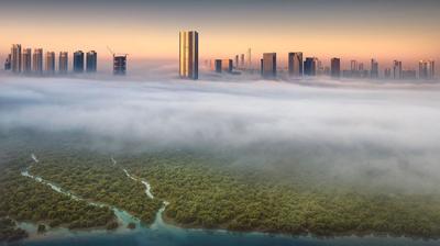 Туман в Дубае (ОАЭ)