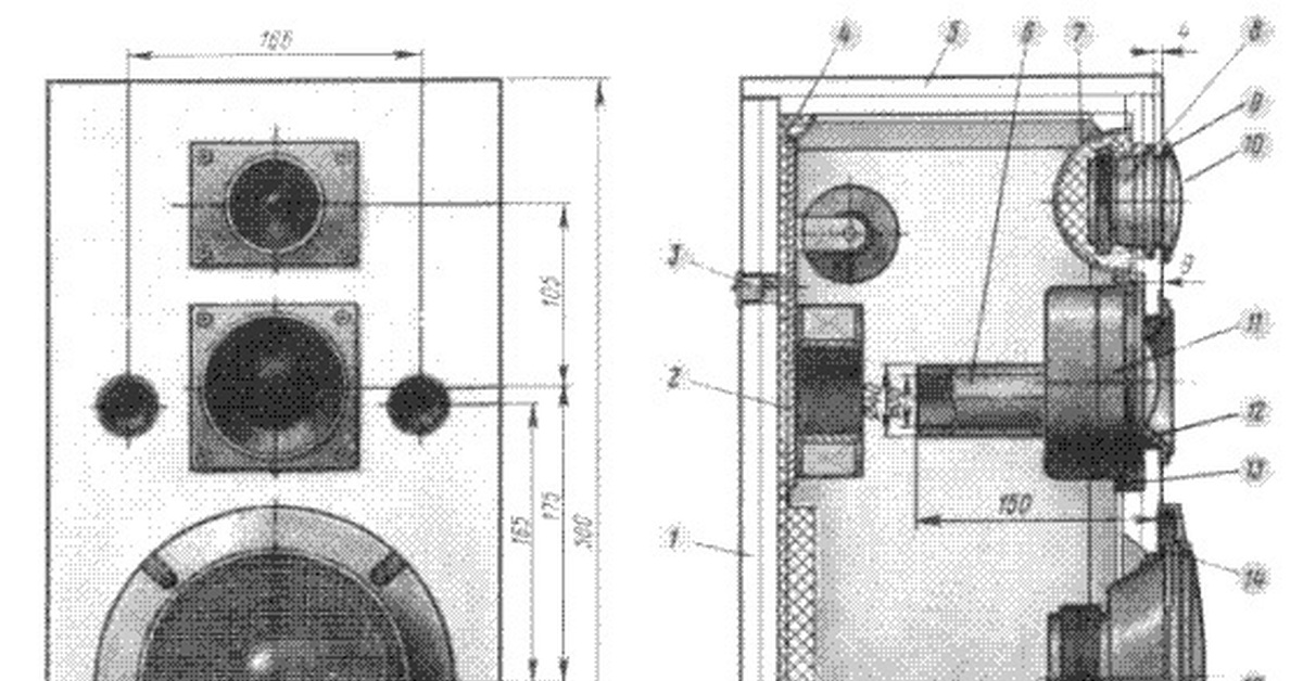 Чертежи с 90. Конструкции акустических колонок. НЧ динамик сбоку колонки. Устройство акустического динамика схема. Строение фазоинвертора s90.