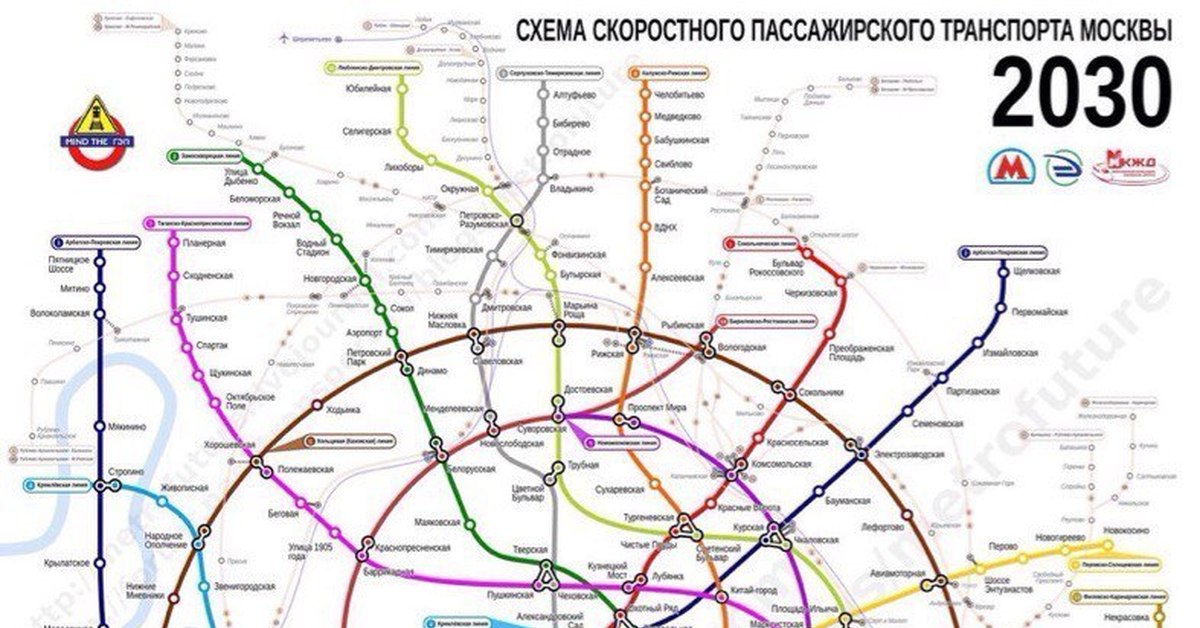 Будущий план метро