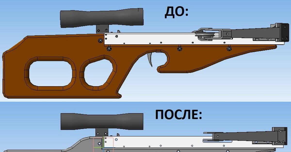 Приклад для арбалета чертежи