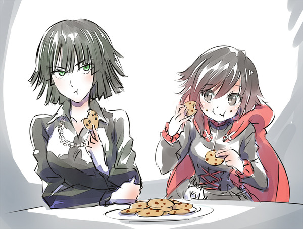 Fubuki and Ruby Rose Anime Art, Onepunchman, RWBY, Fubuki, Ruby Rose, , Crossover