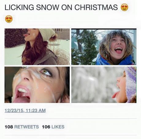 Comparison. - NSFW, Christmas, Snow, Like, Twitter