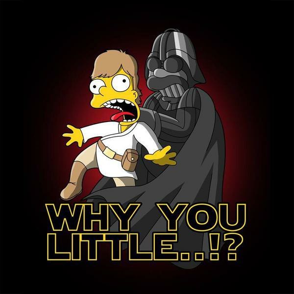 Star(simpsons)wars Star Wars, , Why you Little