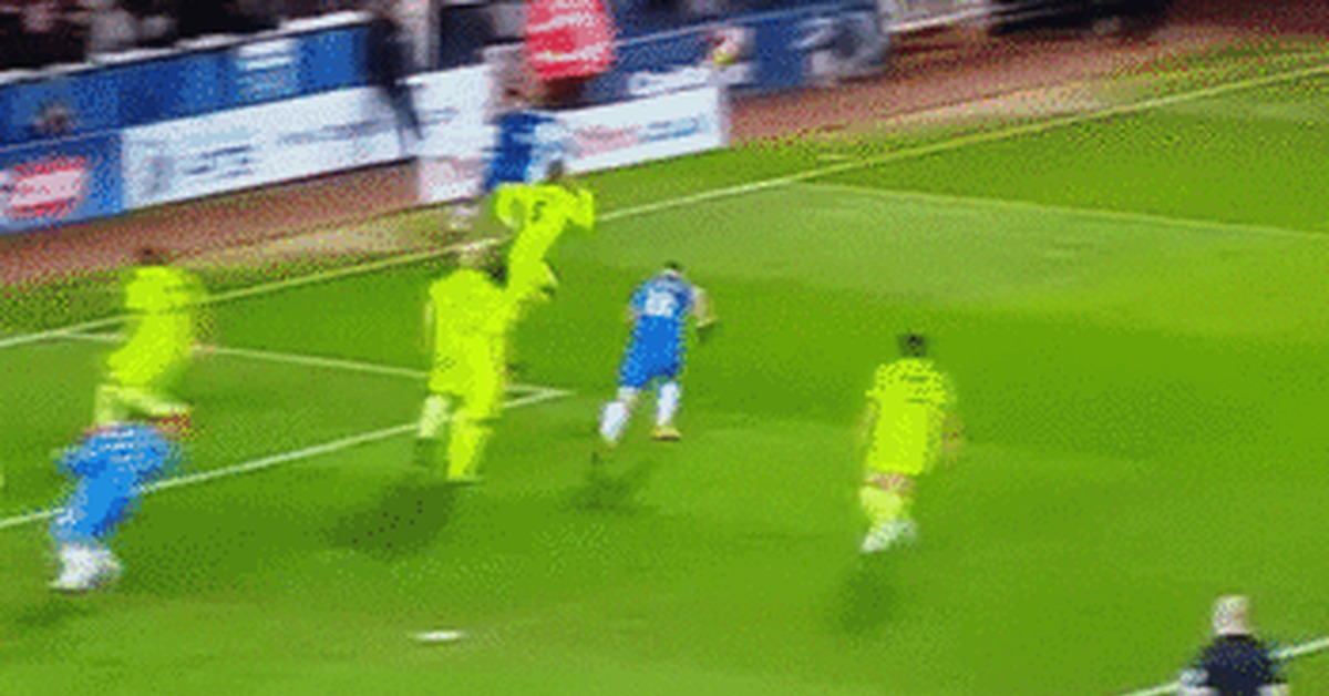 Foul, out, corner, goal kick or substitution!? Or maybe he landed a plane? - Football, Linesman, Foul, GIF