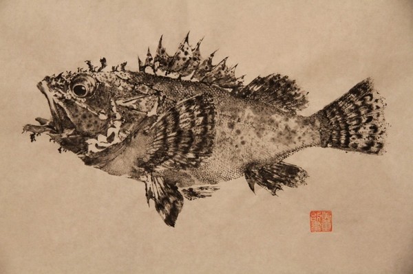 Trophies - Japan, Gyotaku, A fish, Print, Master Class, Video, Longpost