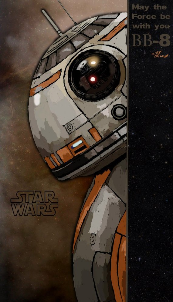 BB-8 Droid - My, Star Wars, Bb-8, , Art, Drawing, My, Droids