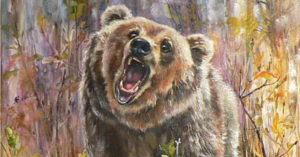 Кома медведь у славян. Медведь арт. Медведь живопись. Медведь царь леса. Славянский медведь.