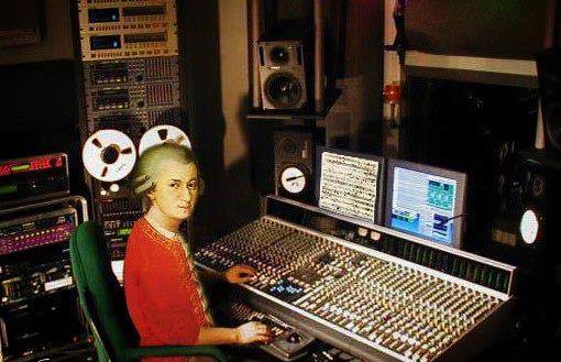 Моцарт за созданием очередного щедевра