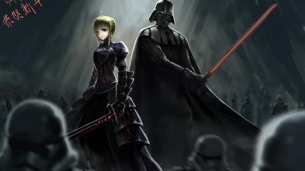 Saber &amp; Darth Vader