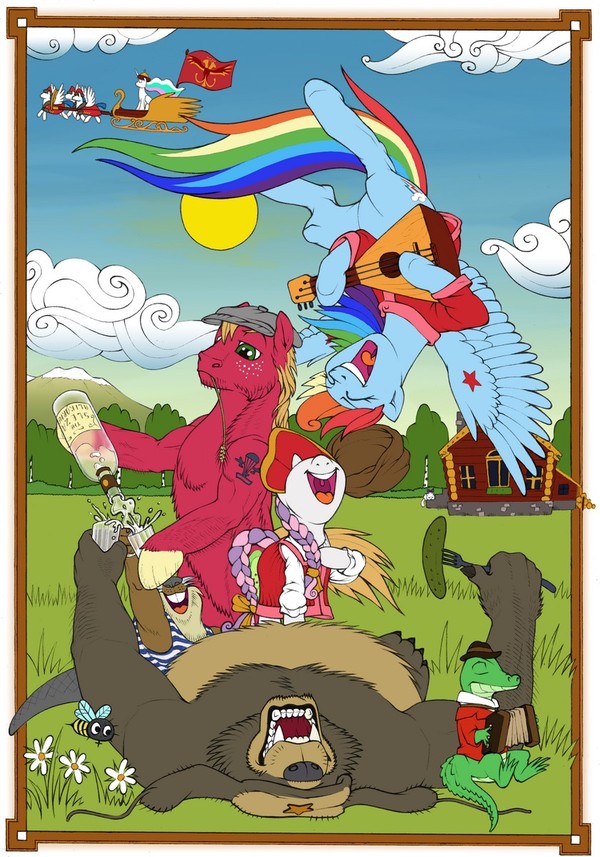  ! My Little Pony, Big Macintosh, Rainbow Dash, Sweetie Belle, Gor1ck