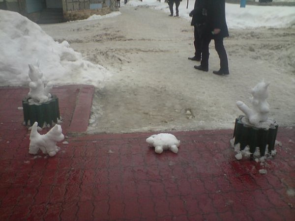 Вот такие снеговики