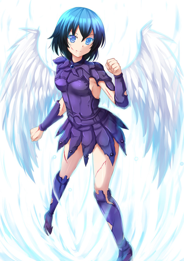 Sentoki, cool angel , Anime Art, Original Character, Kazenokaze, Sentoki, 