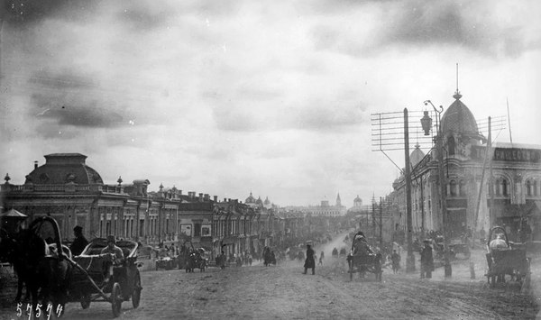 Омск, Любинский проспект. 1920 год.