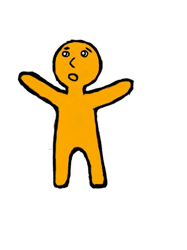 Hug please - My, Orange, Humanoid, Hugs, Unknown crap