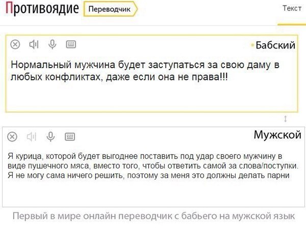 Переводчик с женского на мужской - Женщина, Мужчины, Переводчик, Мат, Длиннопост, Женщины