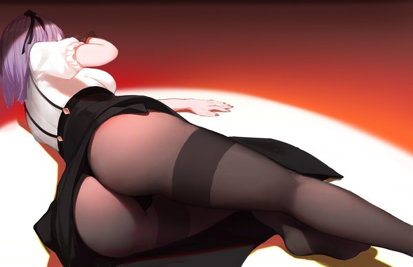 Shidare hotaru - NSFW, Anime, Anime art, Dagashi kashi, , Shidare hotaru, Sweets, Stockings