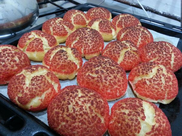 Lava buns. - The photo, My, Buns, Cooking, Lava