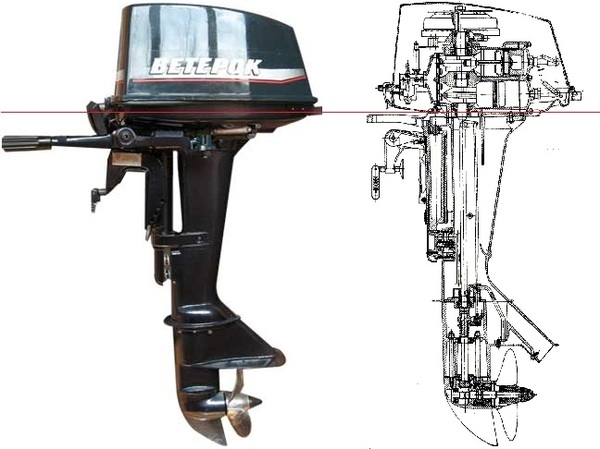 Собрать гибрид лодочного мотора ветерок