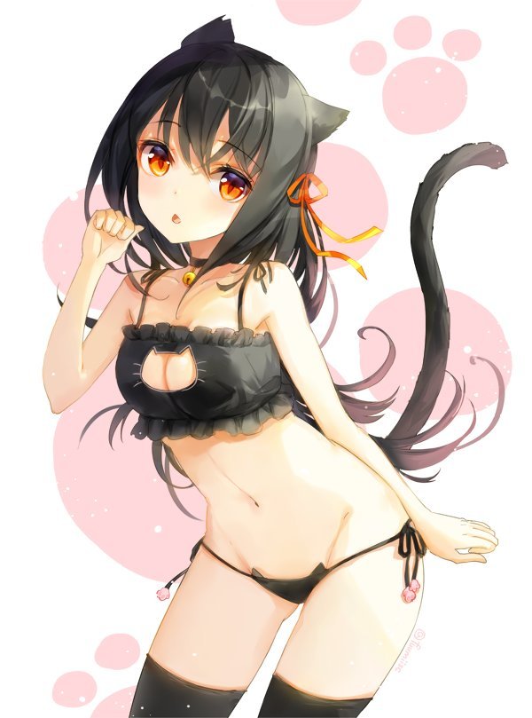 Продолжим тред - NSFW, Аниме, Anime Art, Cat cutout, Длиннопост