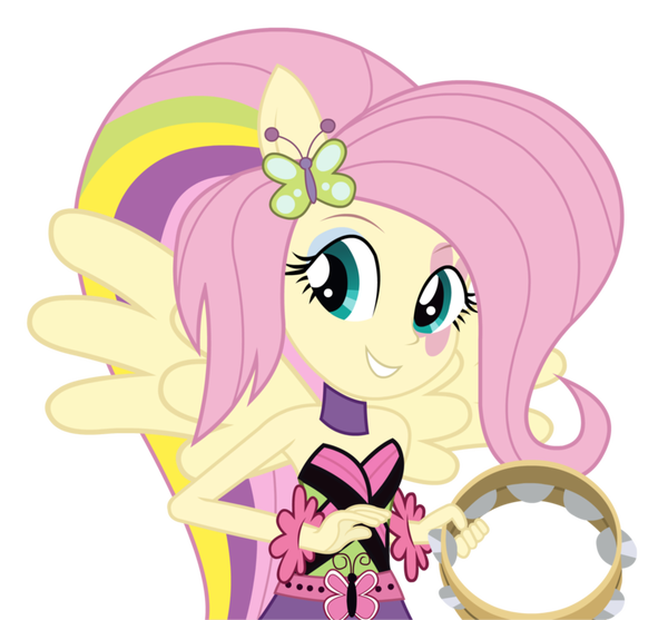 (   "Shake your tail") My Little Pony, Equestria Girls, Fluttershy