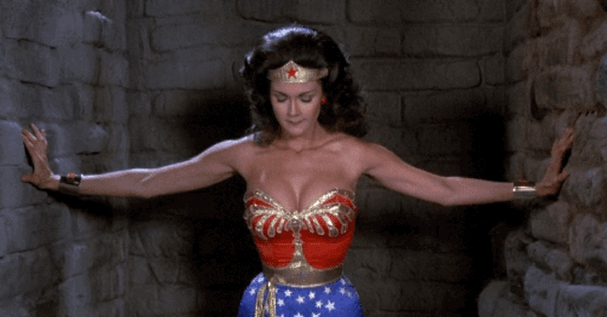 Wonder Woman..., Lynda Carter, Чудо-женщина, Гифка, Длиннопост.