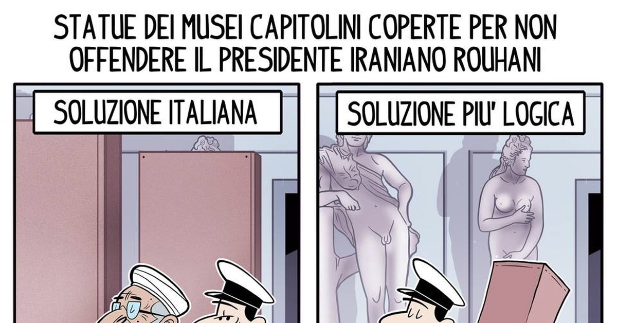 Per non. Итальянец карикатура. Coperte.