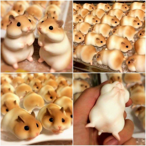 A Japanese baker makes these cute pastries out of dough. - Hamster, Toys, Photo, 