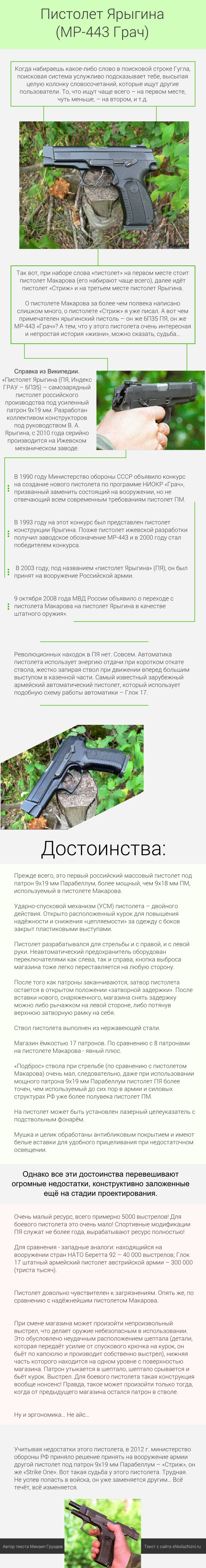 Пистолет Ярыгина.