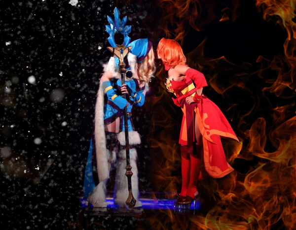 Dota 2 - cosplay Cristal Maiden and Lina - NSFW, Dota, Dota 2, Lina, Crystal maiden, Cosplay, Dota 2