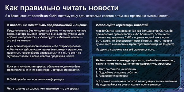 Как правильно читать новости