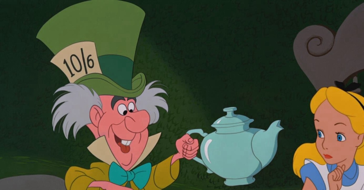Алиса чаепитие у шляпника. Алиса дисней 1951. Безумное чаепитие алиса в стране чудес. Алиса в зазеркалье чаепитие у шляпника. Безумный шляпник и мартовский заяц.