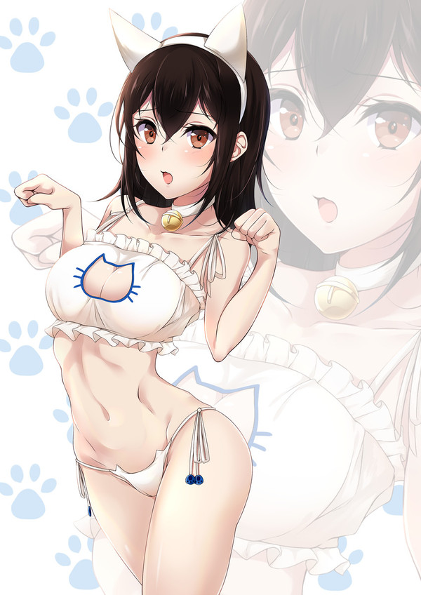 Продолжаем тред - NSFW, Аниме, Anime Art, Длиннопост, Cat cutout, Kantai Collection, Strike the Blood