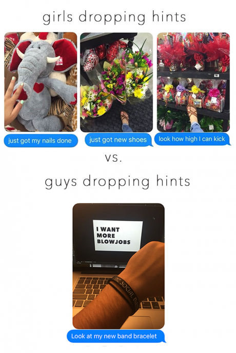 Как делают намеки парни и девушки