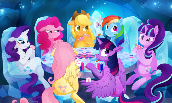   My Little Pony, Twilight Sparkle, Rainbow Dash, Rarity, Applejack, Pinkie Pie, Fluttershy, Starlight Glimmer, Mane 6