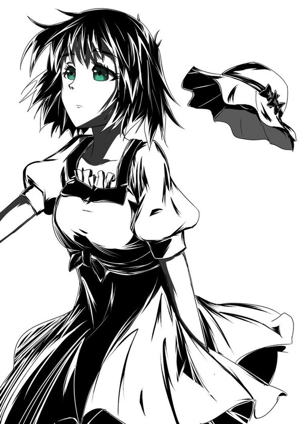 Monochrome Anime Art, , Zraty, Steins Gate, , Psycho-pass, , 