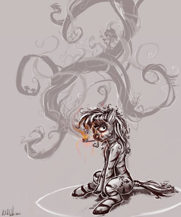 Smoke. My Little Pony, MLP Zebra, , DeviantArt
