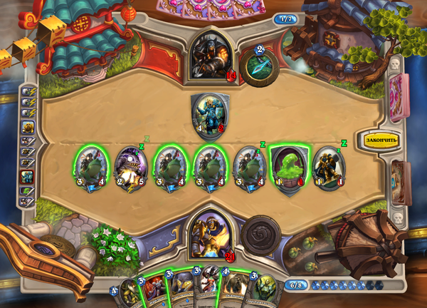 Когда рандом на твоей стороне. В моей колоде был 1 мурлок-рыцарь