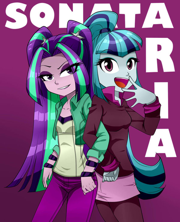 SonAria My Little Pony, Equestria Girls, Sonata Dusk, Aria Blaze
