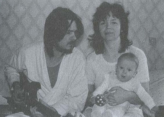 Rock musicians with family - archive, Russian rock music, The photo, Longpost